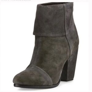 NWOT/NWOB rag & bone Newbury Gray Suede Ankle Boots Size 11
